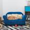 Show in main carousel: Keet Mini Plush Sofa & Accent Pillows Furniture Style Cat Bed, Navy slide 1 of 8
