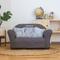 Show in main carousel: Keet Personalized Mini Plush Sofa & Accent Pillows Furniture Style Cat Bed, Charcoal slide 2 of 9