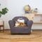 Show in main carousel: Keet Personalized Mini Plush Chair & Accent Pillow Furniture Style Cat Bed, Charcoal slide 1 of 9