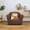 Show in main carousel: Keet Personalized Mini Plush Chair & Accent Pillow Furniture Style Cat Bed, Brown slide 1 of 9