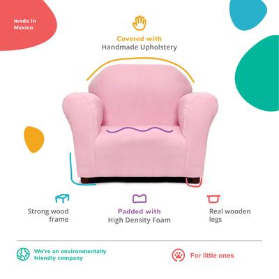 Show full view: Keet Personalized Mini Plush Chair & Accent Pillow Furniture Style Cat Bed, Pink slide 5 of 8