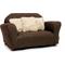 Show in main carousel: Keet Mini Plush Sofa & Accent Pillows Furniture Style Cat Bed, Brown slide 4 of 9