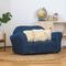 Show in main carousel: Keet Mini Plush Sofa & Accent Pillows Furniture Style Cat Bed, Navy slide 3 of 8