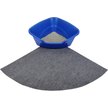 Show in main carousel: Drymate Corner Ridged Cat Litter Trapping Mat, Grey, 29.5-in x 29.5-in slide 6 of 12