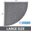Show in main carousel: Drymate Corner Ridged Cat Litter Trapping Mat, Grey, 29.5-in x 29.5-in slide 5 of 12