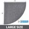Show in main carousel: Drymate Corner Ridged Cat Litter Trapping Mat, Grey, 29.5-in x 29.5-in slide 5 of 12