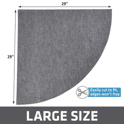 Show full view: Drymate Corner Ridged Cat Litter Trapping Mat, Grey, 29.5-in x 29.5-in slide 5 of 12