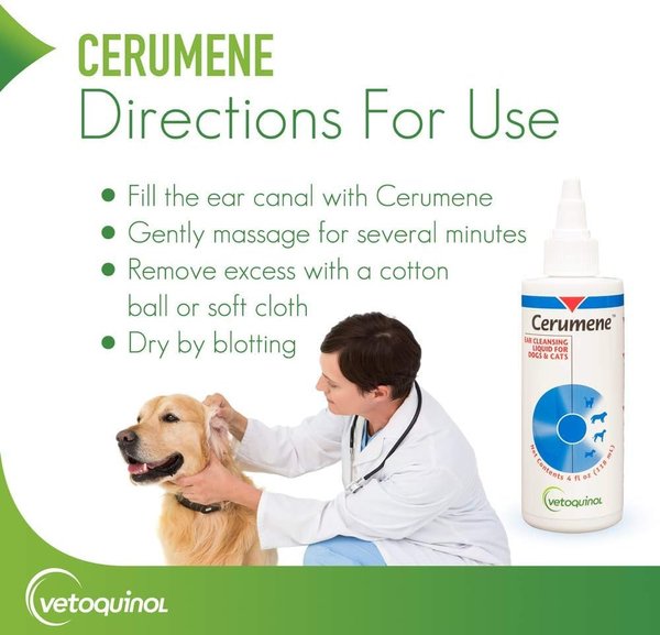 Vetoquinol Cerumene Ear Cleaner for Dogs & Cats