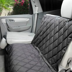 4Knines Split Rear Seat Cover with Hammock, Black, Regular