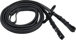 ThinLine Wrapped English Buckle End Horse Reins, Black, 54-in