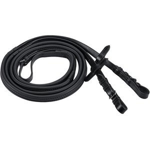 ThinLine Wrapped English Buckle End Horse Reins, Black, 54-in