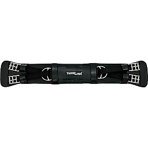 ThinLine Dressage & Monoflap Short Girth, Black, 20-in