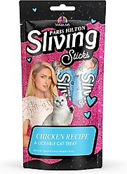 Pamper Like Paris Sliving Sticks Chicken Cat Lickable Treats, 0.5-oz sachet, 5 count