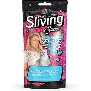 Pamper Like Paris Sliving Sticks Chicken Cat Lickable Treats, 0.5-oz sachet, 5 count