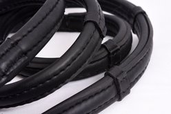 ThinLine Wrapped English Buckle End Horse Reins with Hand Stops, Black, 54-in slide 2 of 2
