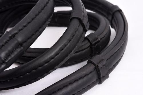 Show full view: ThinLine Wrapped English Buckle End Horse Reins with Hand Stops, Black, 54-in slide 2 of 2