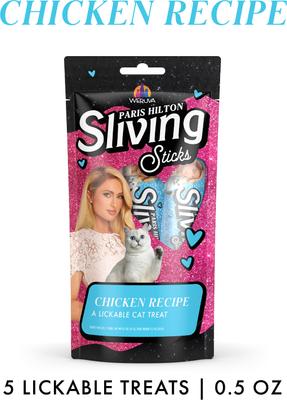 Show full view: Pamper Like Paris Sliving Sticks Chicken Cat Lickable Treats, 0.5-oz sachet, 5 count slide 3 of 9