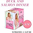 Show in main carousel: Pamper Like Paris Duck & Salmon Dinner in Gravy Grain-Free Shredded Wet Cat Food, 2.47-oz pouch, case of 12 slide 3 of 10