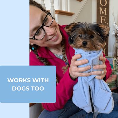 Show full view: Calm & Cozy Cat Wrap Pro, Medium, Lavender slide 7 of 9