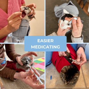 Calm & Cozy Cat Wrap Pro, Medium, Grey