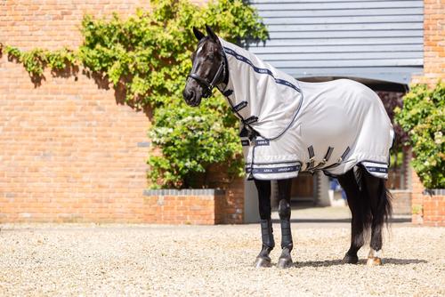 Show full view: LeMieux Arika Armour-Tek Rug Horse Fly Sheet, Grey, 78-in slide 4 of 7