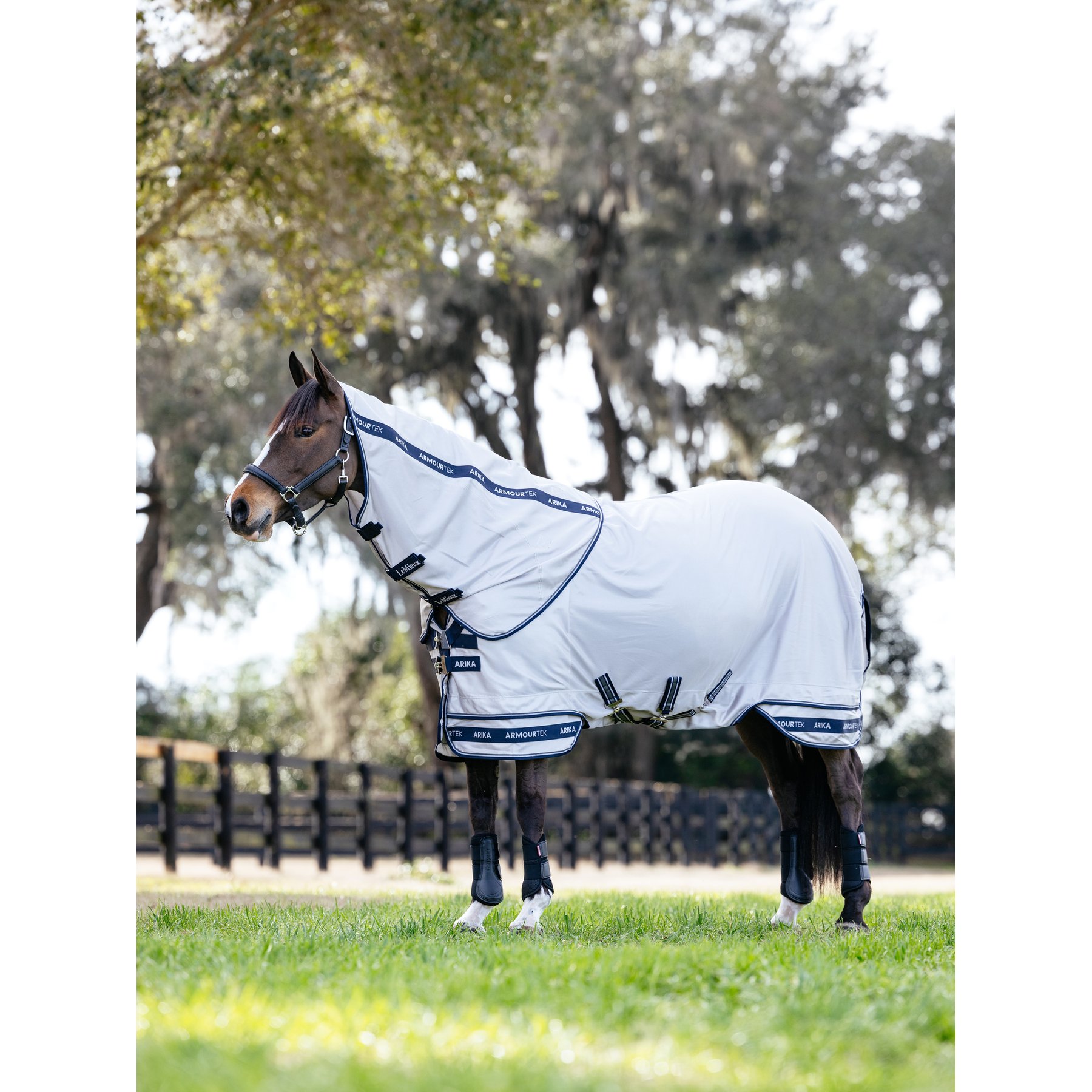 LeMieux Arika Armour-Tek Rug Horse Fly Sheet, Grey, 81-in