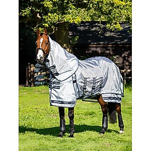 LeMieux Kudos AeroGuard Rug Horse Fly Sheet, Silver, 81-in