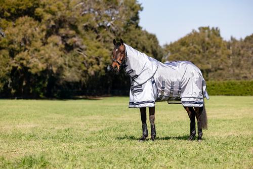 Show full view: LeMieux Kudos AeroGuard Rug Horse Fly Sheet, Silver, 78-in slide 2 of 9
