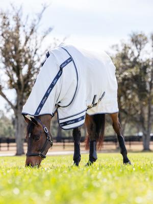 Show full view: LeMieux Arika Field Rug Horse Fly Sheet, White, 72-in slide 8 of 9