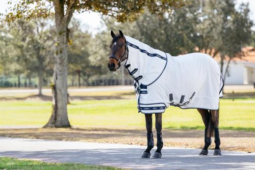 Show full view: LeMieux Arika Field Rug Horse Fly Sheet, White, 72-in slide 4 of 9