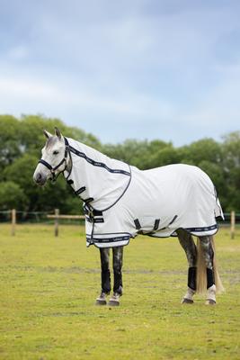 Show full view: LeMieux Arika Field Rug Horse Fly Sheet, White, 72-in slide 2 of 9
