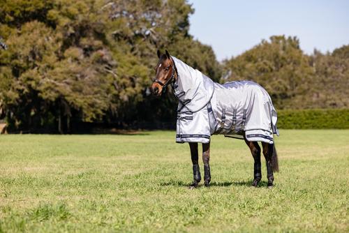 Show full view: LeMieux Kudos AeroGuard Rug Horse Fly Sheet, Silver, 78-in slide 5 of 9