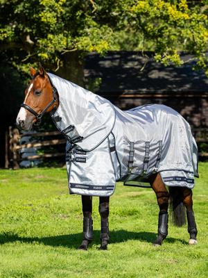 Show full view: LeMieux Kudos AeroGuard Rug Horse Fly Sheet, Silver, 78-in slide 3 of 9