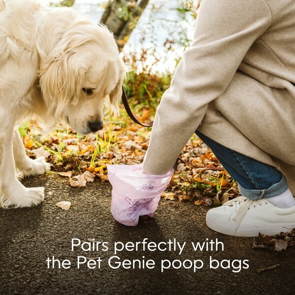 Pet Genie On the Go Leash Attachment Dog Poop Bag Dispenser