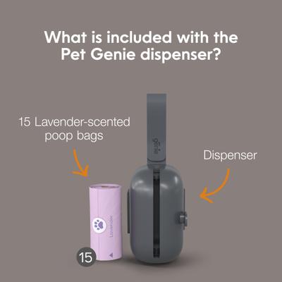 Show full view: Pet Genie On the Go Leash Attachment Dog Poop Bag Dispenser slide 4 of 10