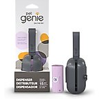 Pet Genie On the Go Leash Attachment Dog Poop Bag Dispenser