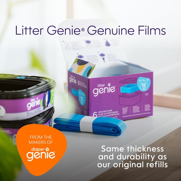 Show full view: Litter Genie Genuine Film Cat Litter Refill Bags, 6 count slide 3 of 9