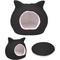 Show in main carousel: Details Hooded Cat Bed with Removable Cusion, Large, Black slide 5 of 8