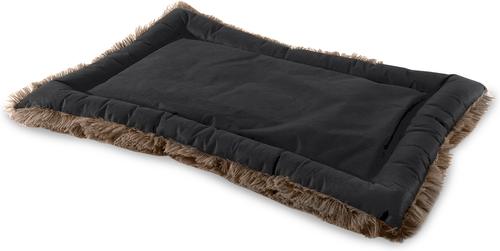 Show full view: Details Bordered Design Calming Blanket/Mat for Cats & Dogs, Taupe, Medium slide 3 of 8