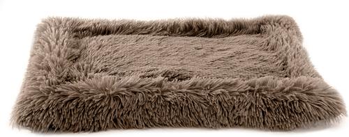 Show full view: Details Bordered Design Calming Blanket/Mat for Cats & Dogs, Taupe, Medium slide 2 of 8