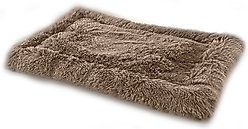 Details Bordered Design Calming Blanket/Mat for Cats & Dogs, Taupe, Large