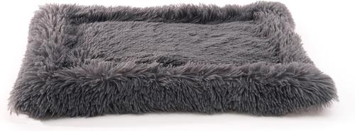 Show full view: Details Bordered Design Calming Blanket/Mat for Cats & Dogs, Gray, Large slide 2 of 7