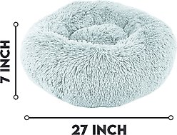 Details Calming Dog & Cat Bed, Medium, Blue slide 2 of 3