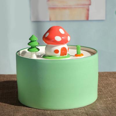 Show full view: Happy & Polly Mushroom House Ceramic Cat Water Fountain, 50-oz slide 5 of 8