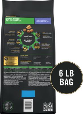 Show full view: Purina Pro Plan Specialized Shredded Blend Lamb & Rice Formula High Protein Small Breed Dry Dog Food, 6-lb bag slide 3 of 12