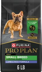 Purina Pro Plan Small Breed Adult Shredded Blend Lamb & Rice Formula Dry Dog Food, 6-lb bag