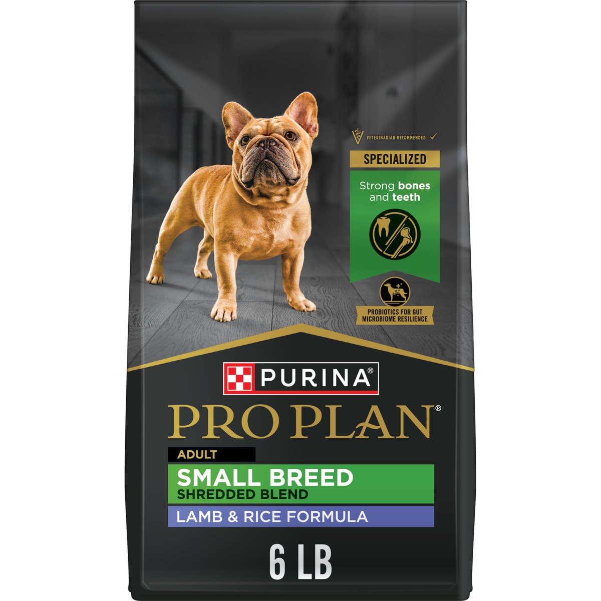 Purina Pro Plan Specialized Shredded Blend Lamb & Rice Formula High Protein Small Breed Dry Dog Food, 6-lb bag