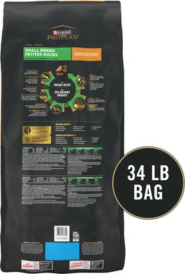 Show full view: Purina Pro Plan Shredded Blend Adult Small Breed Chicken & Rice Formula Dry Dog Food, 34-lb bag slide 3 of 11