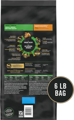Show full view: Purina Pro Plan Shredded Blend Adult Small Breed Chicken & Rice Formula Dry Dog Food, 6-lb bag slide 3 of 11