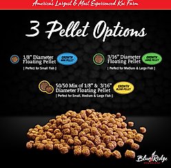 Blue Ridge Koi & Goldfish Mini Pellet Growth Formula Koi & Goldfish Food, 50-lb bag slide 2 of 6